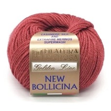 New Bollicina (экстра тонкая суперстирка мериносовая шерсть 40%, шёлк 30%, кашемир 30%) (25гр. 100м.)