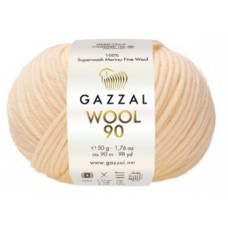 Wool 90 (100 % тонкая мериносовая шерсть супервош) (50г. 90м.)