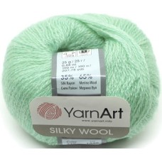 Silky Wool (шёлк rayon 35%, мериносовая шерсть 65%) (25гр. 190м.)